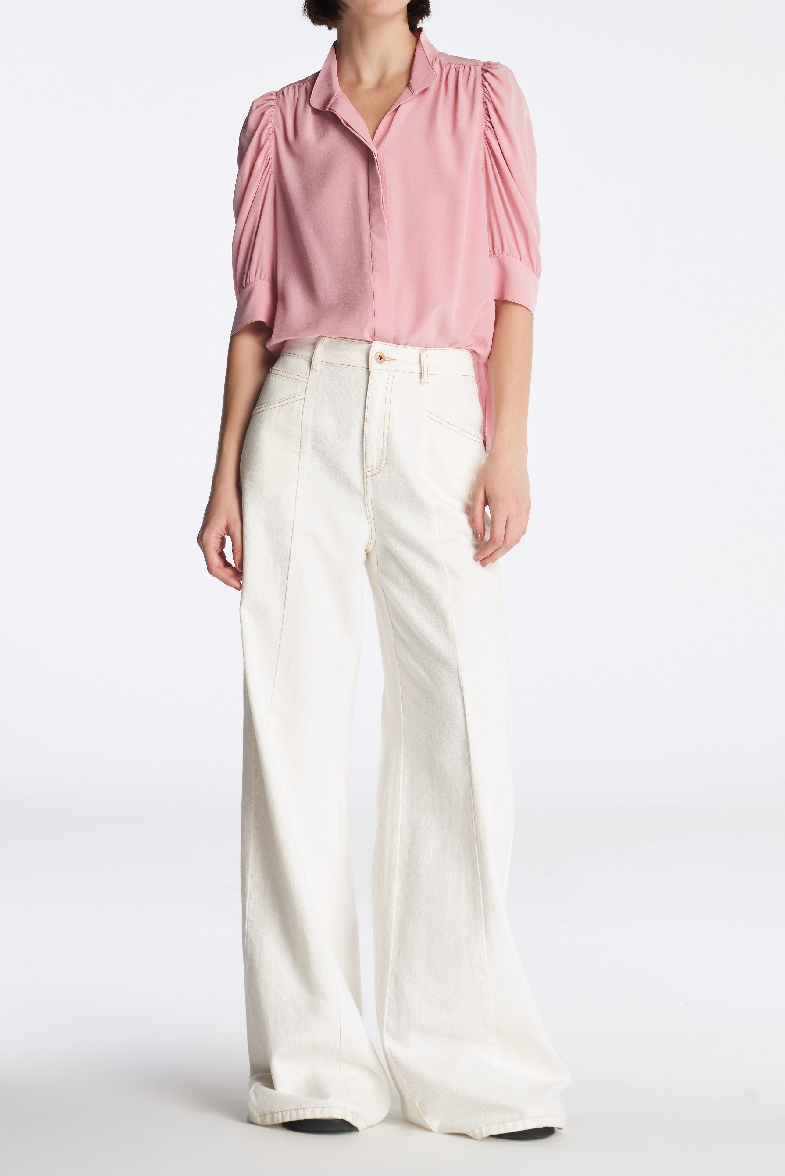 Laurèl Natural-Dyed Silk Blouse