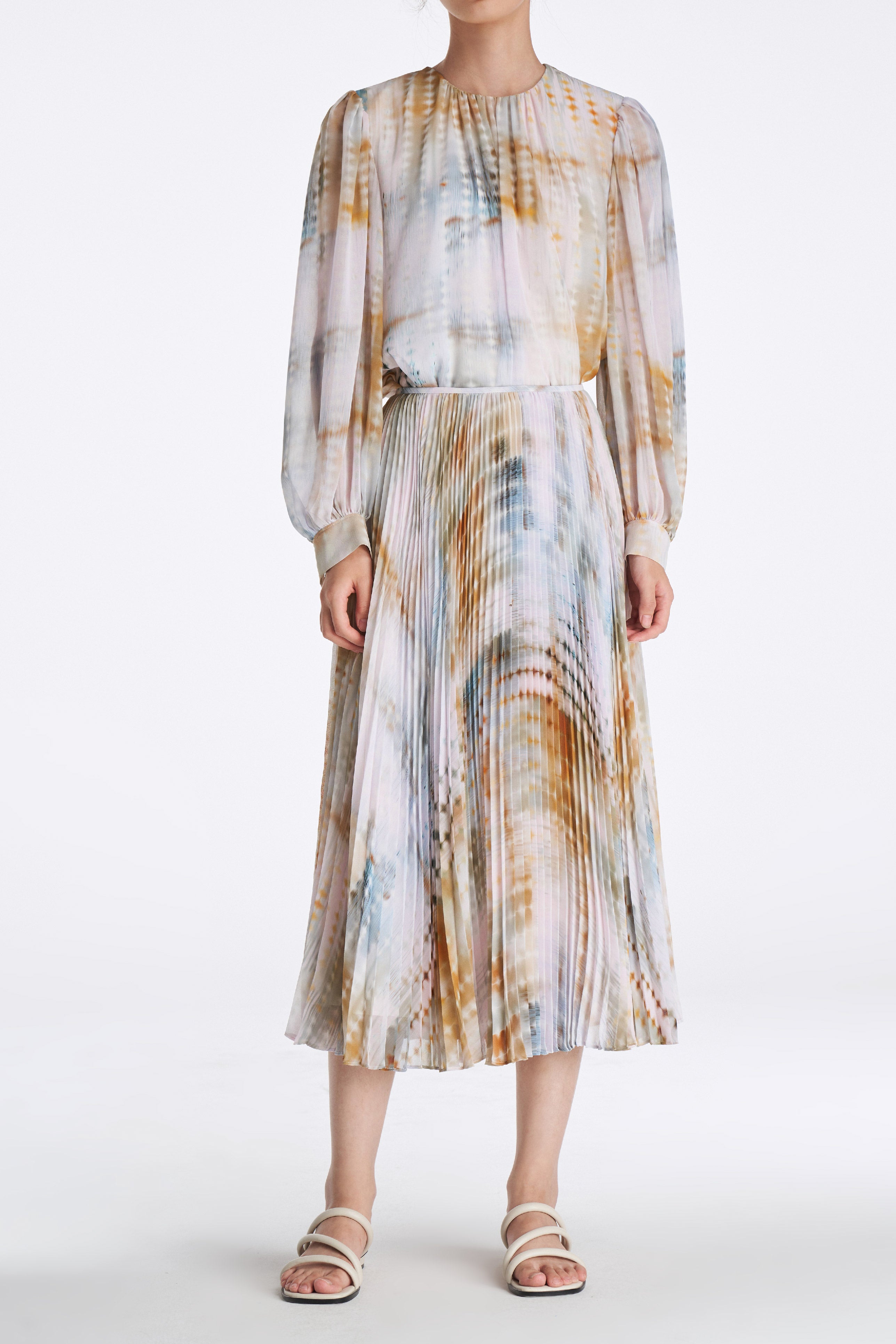 Laurèl Luminous Gradient Print Blouse