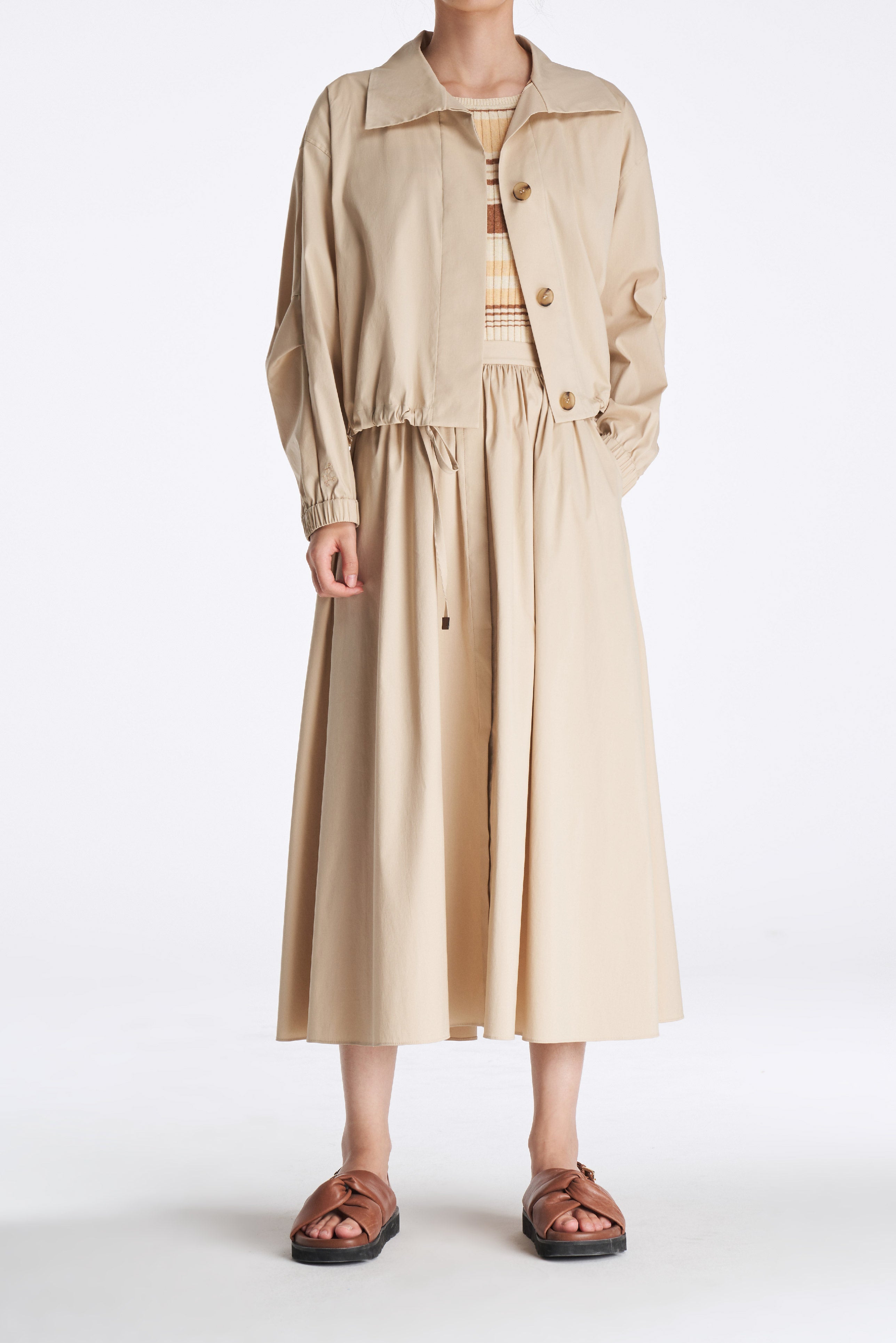 Laurèl Gathered A-line Skirt