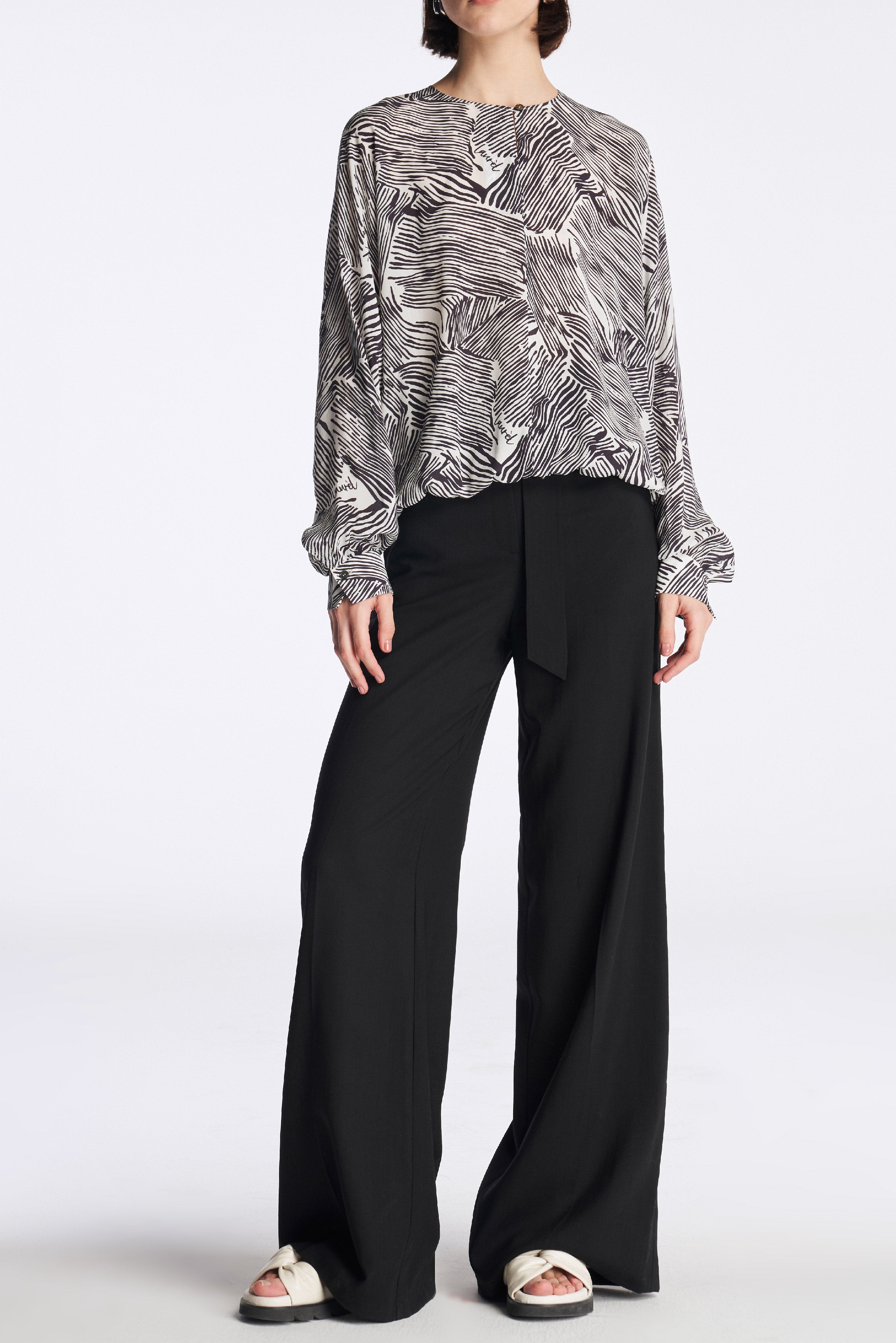 Laurèl Wool Wide-Leg Pants