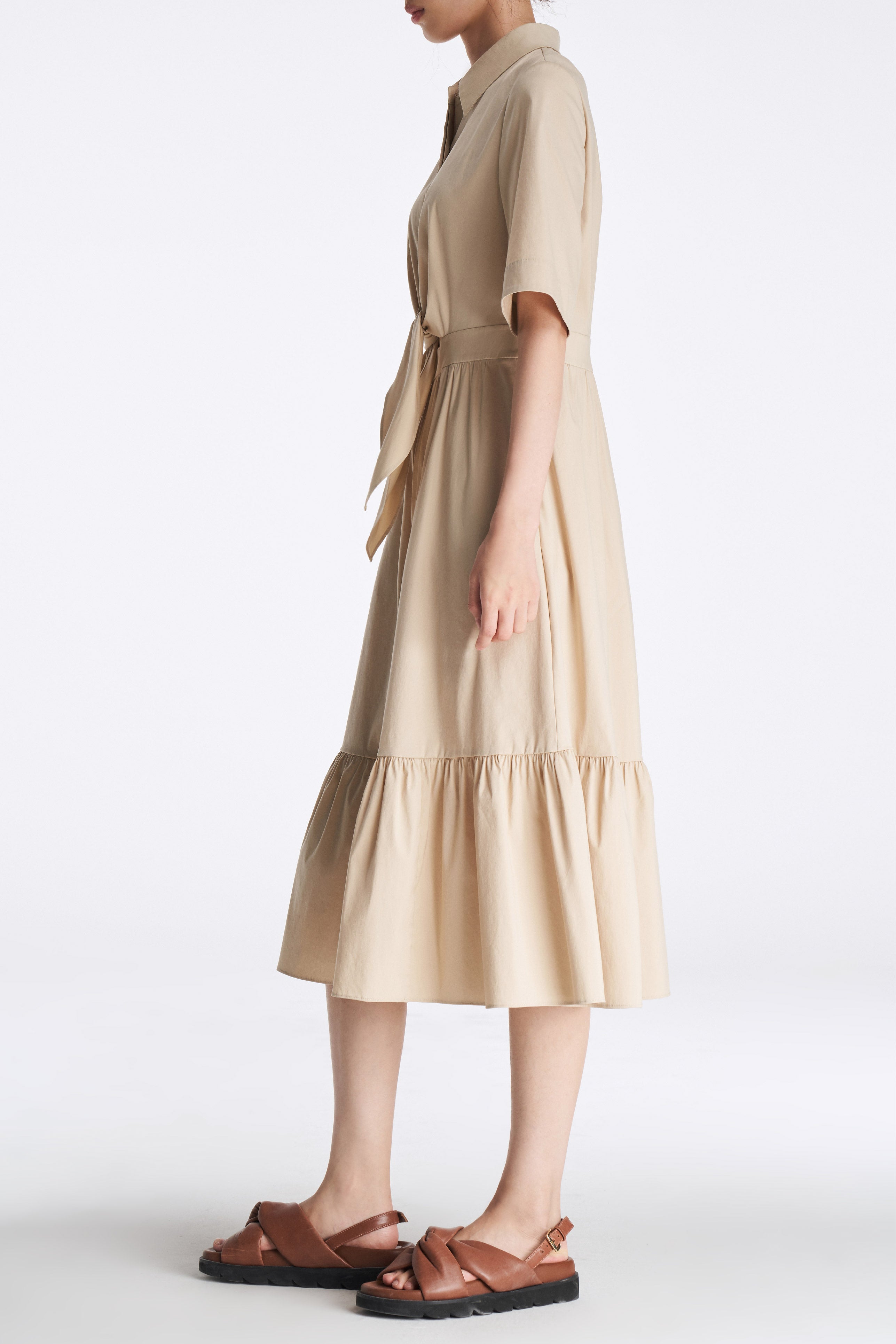 Laurèl Self-belt Dress
