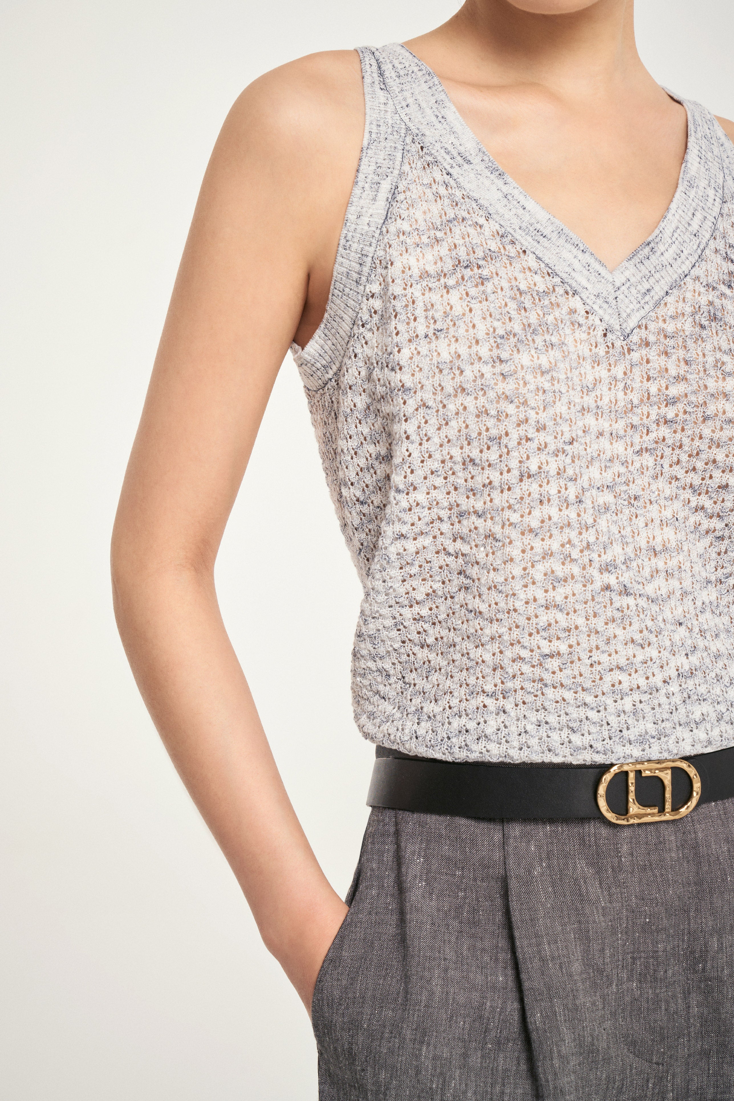Laurèl Sequined Knit Camisole