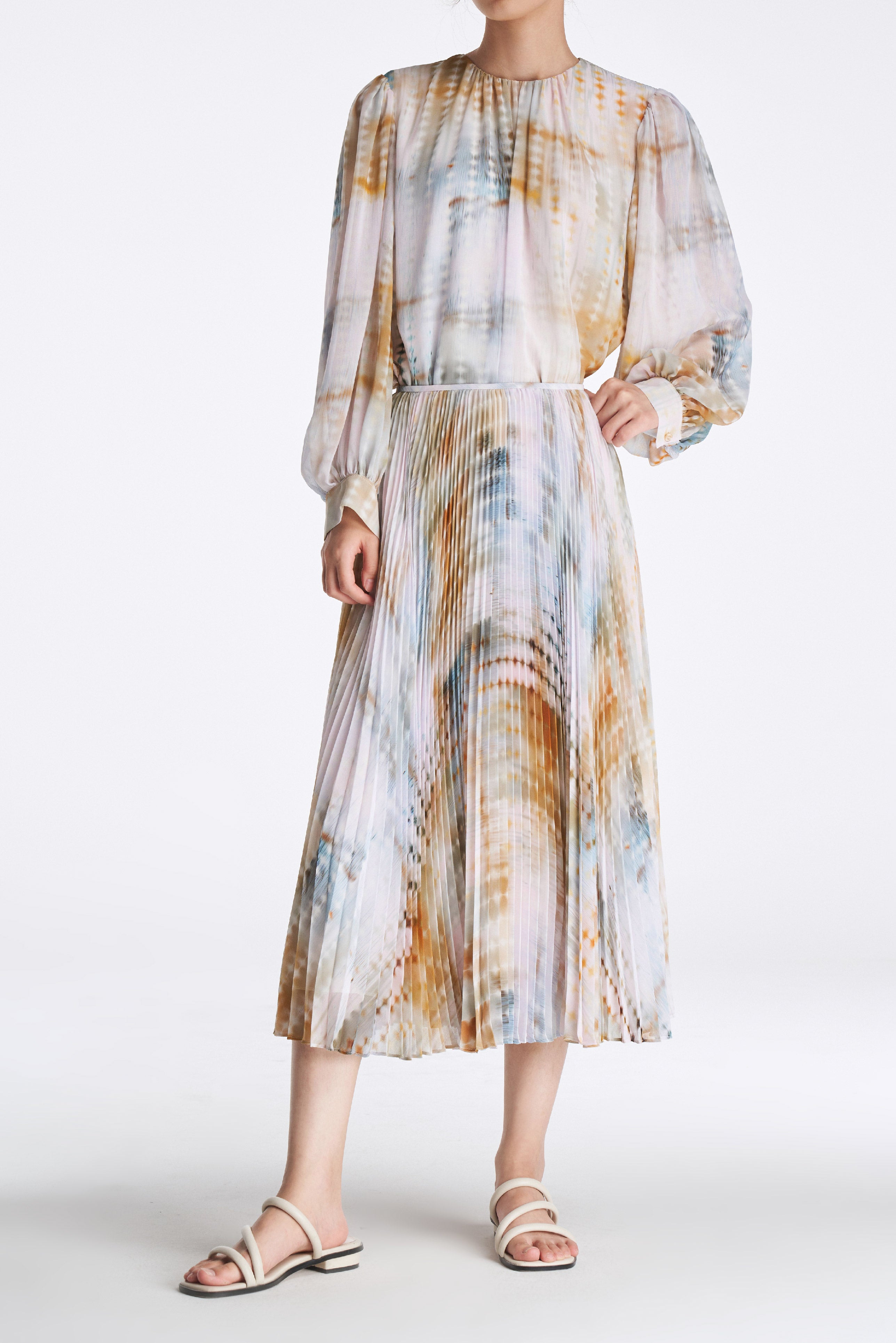 Laurèl Luminous Gradient Print Blouse