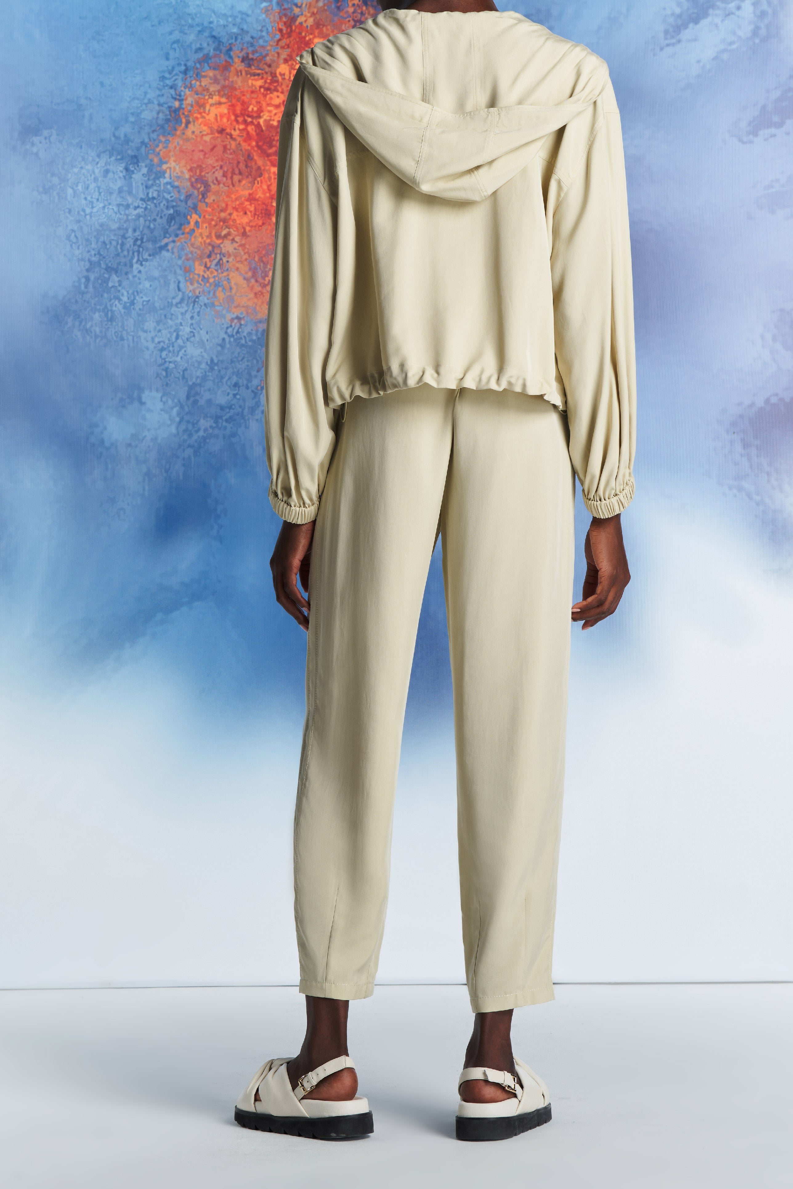 Laurèl Apricot Tapered Trousers