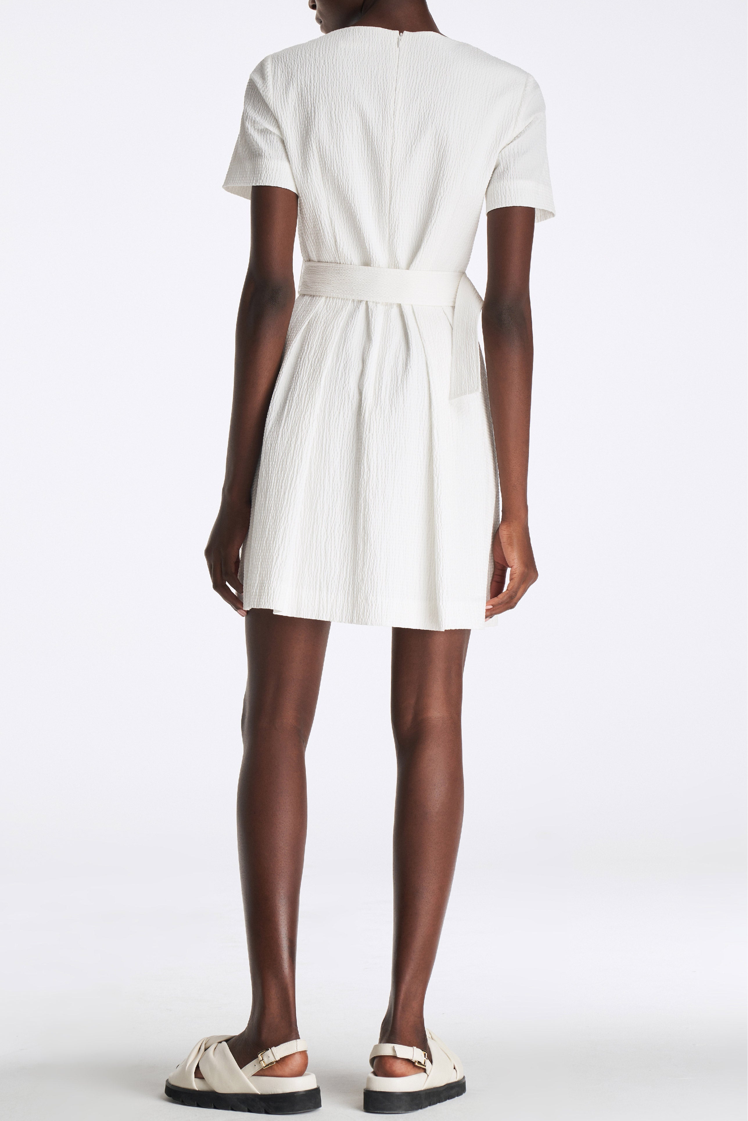 Laurèl Textured Short Sleeve Dress