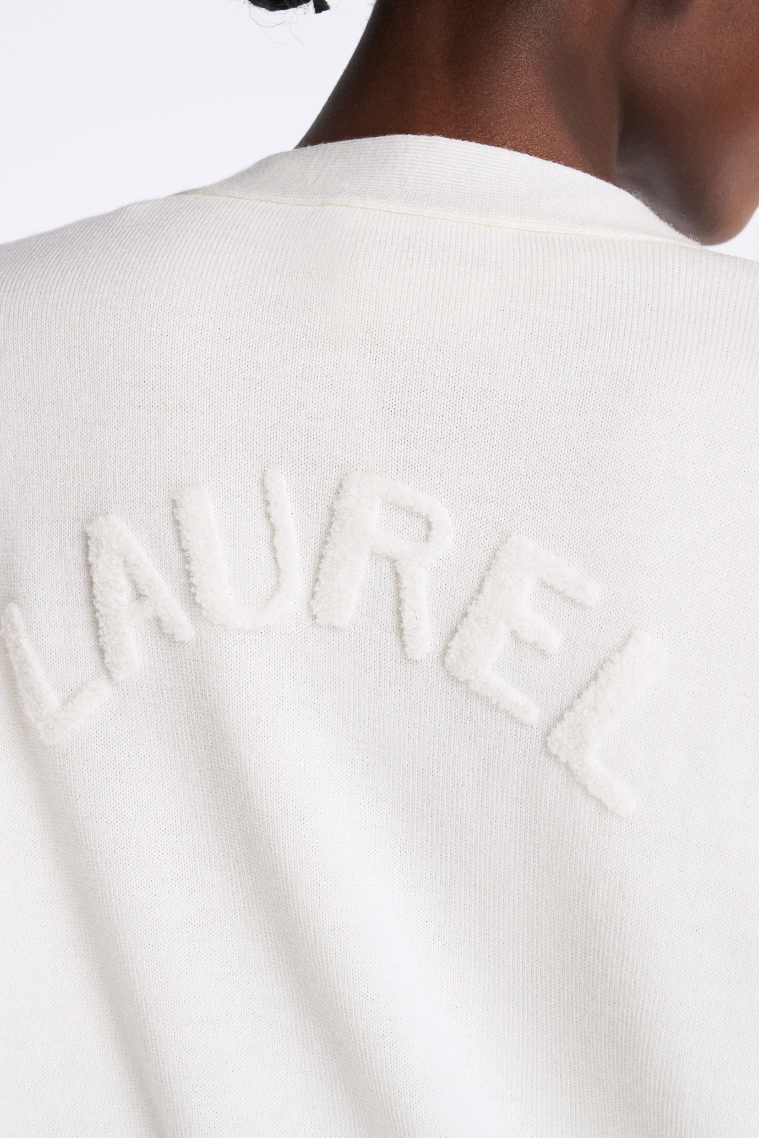 Laurèl LOGO Wool Cardigan Sweater