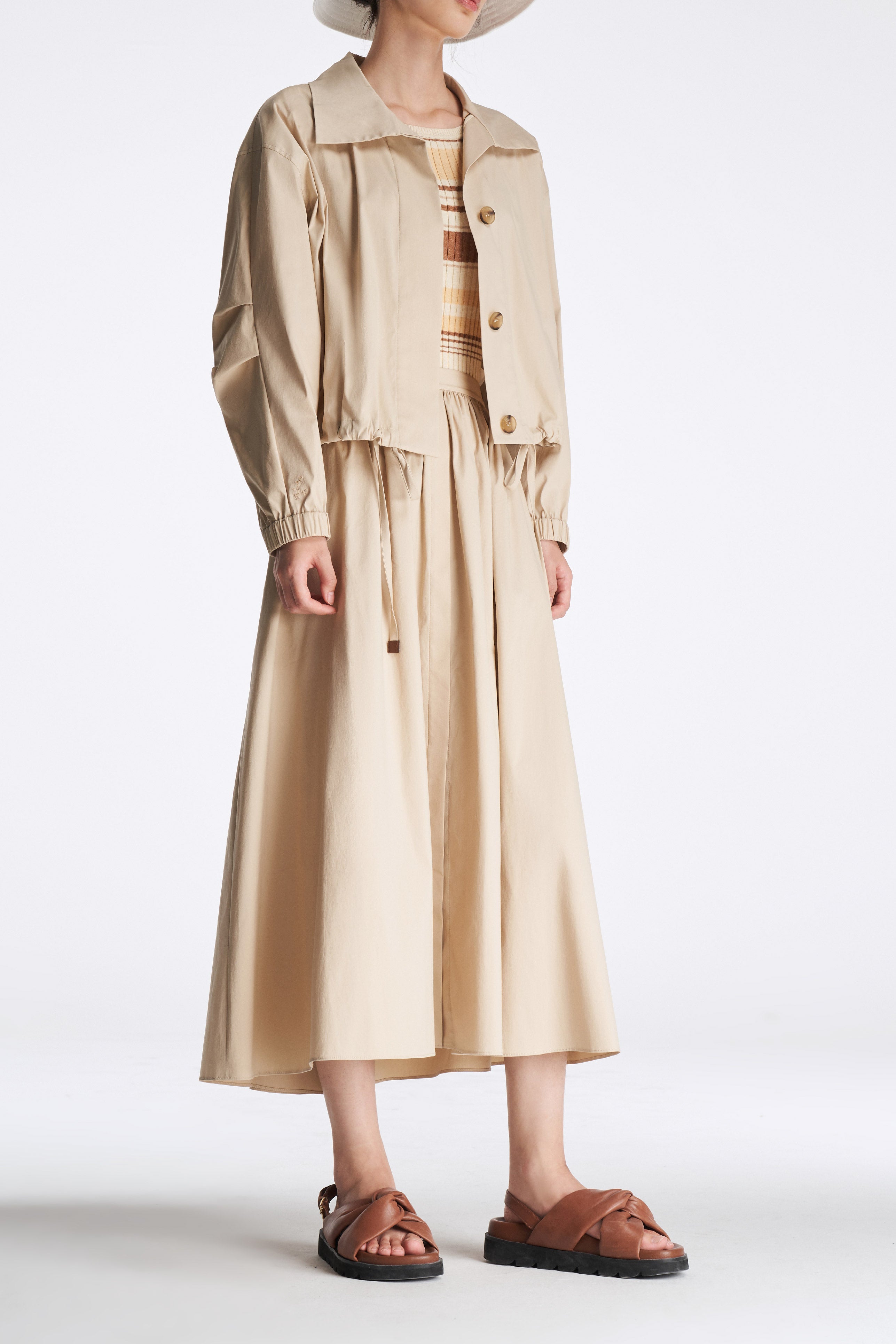 Laurèl Gathered A-line Skirt