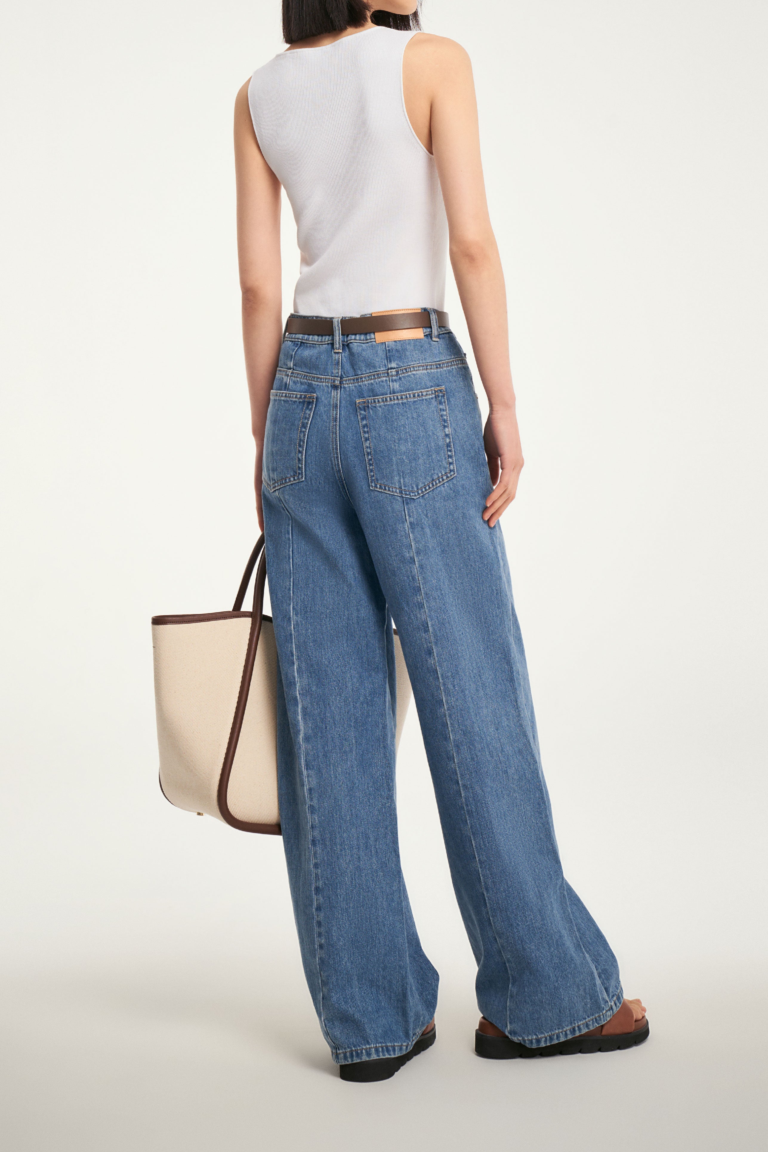 Laurèl White Asymmetrical Neckline Knit Top