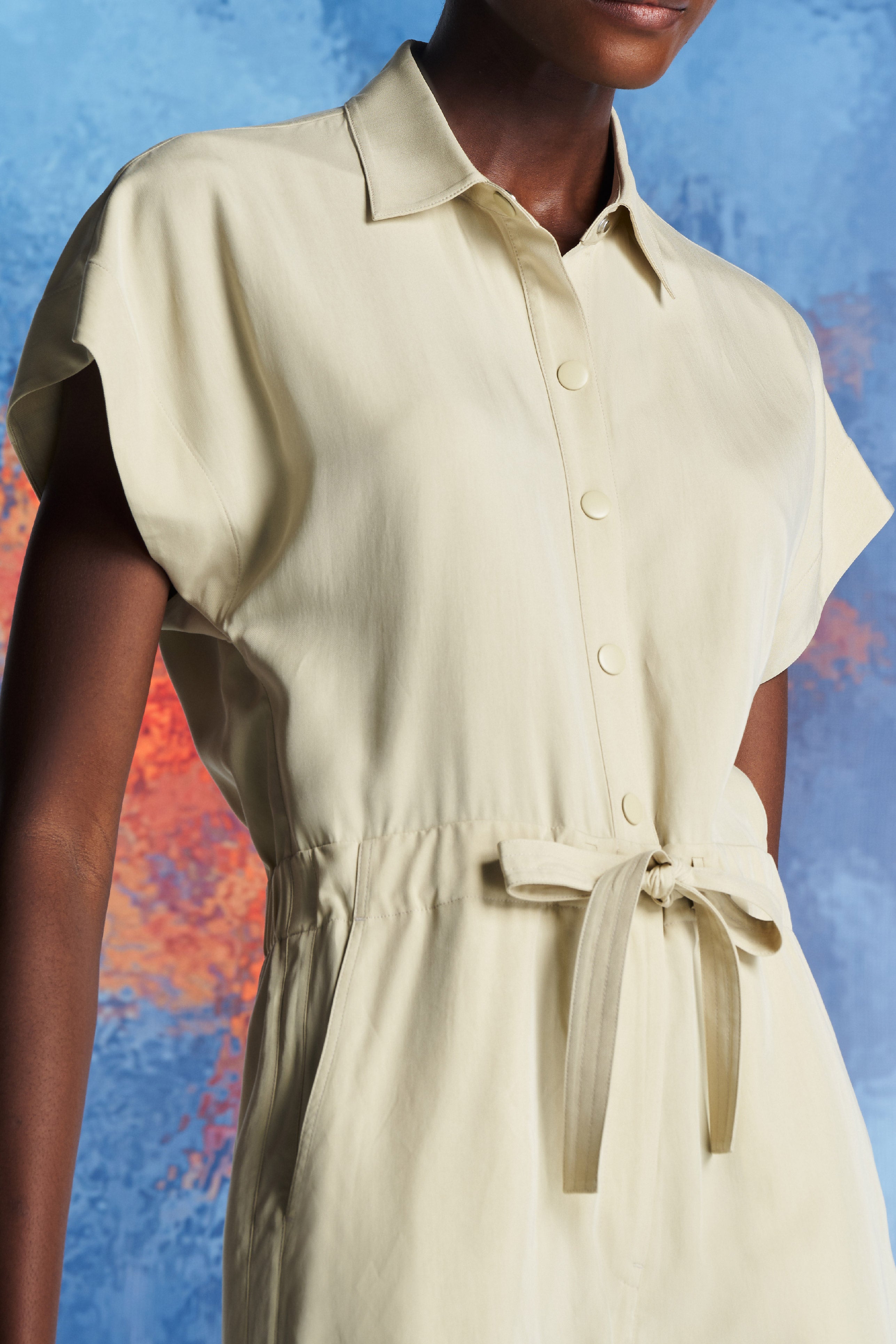 Laurèl Apricot Gathering Detail Jumpsuit