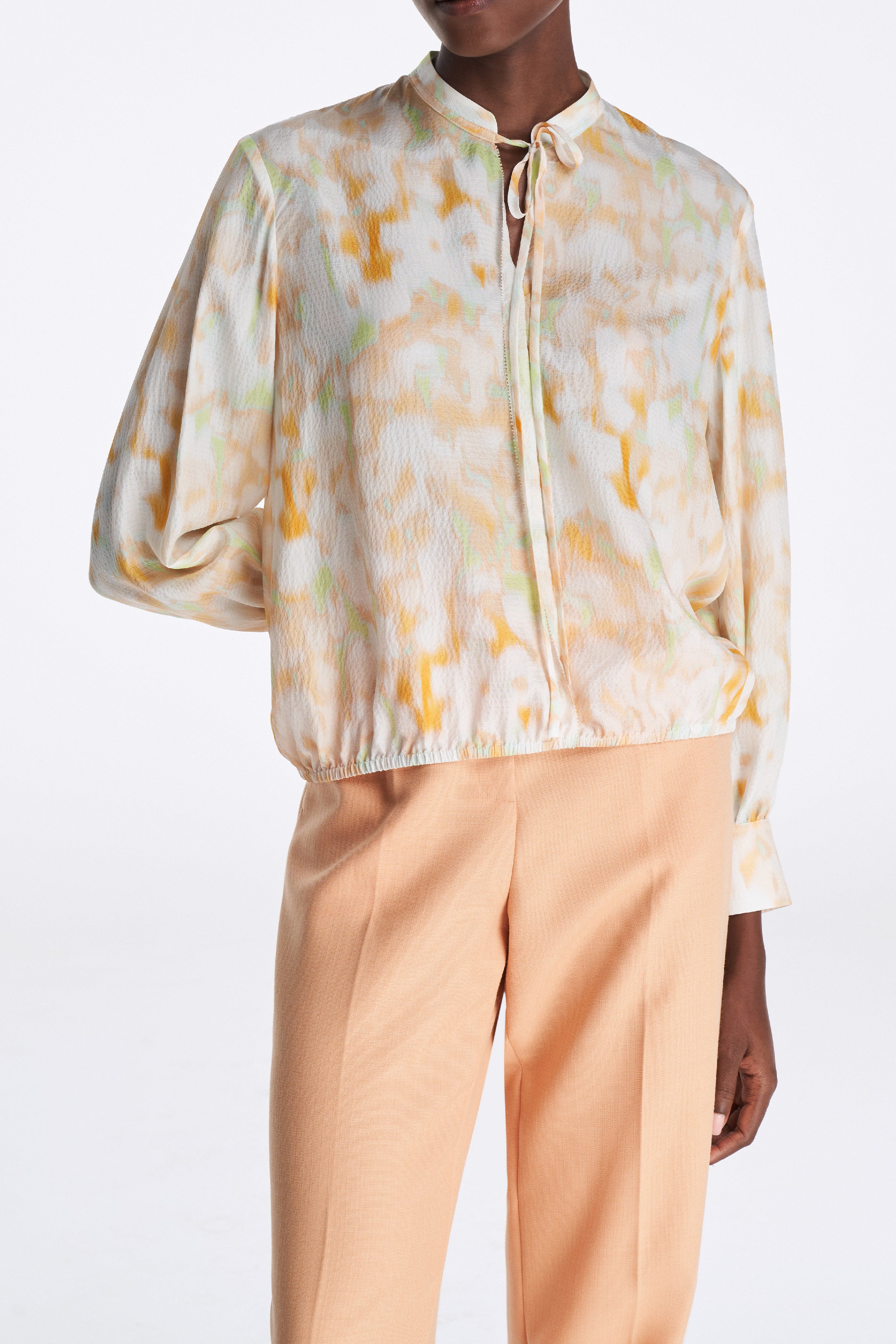 Laurèl Orange Straight-Leg Trousers