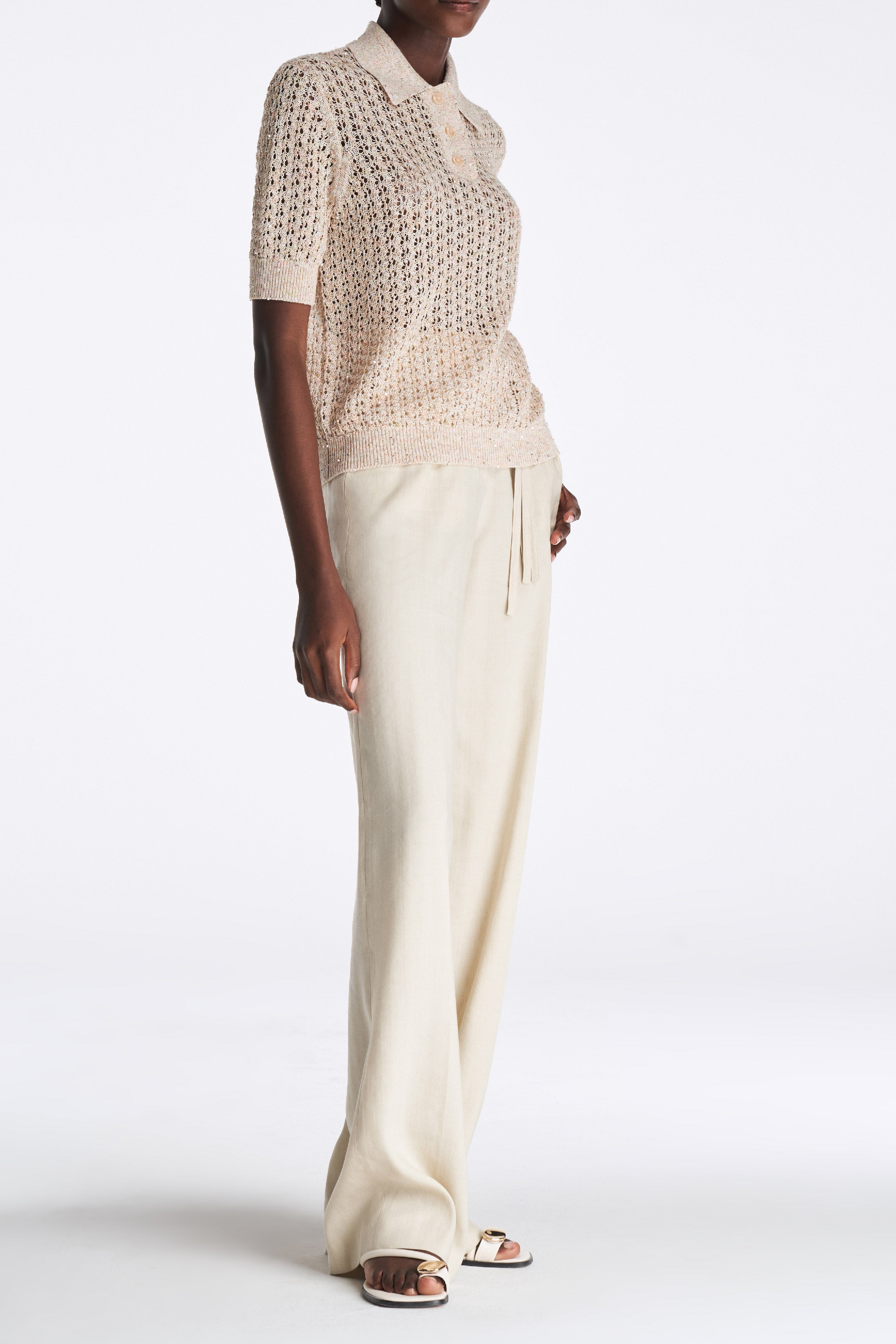 Laurèl Sequined Knit Sweater