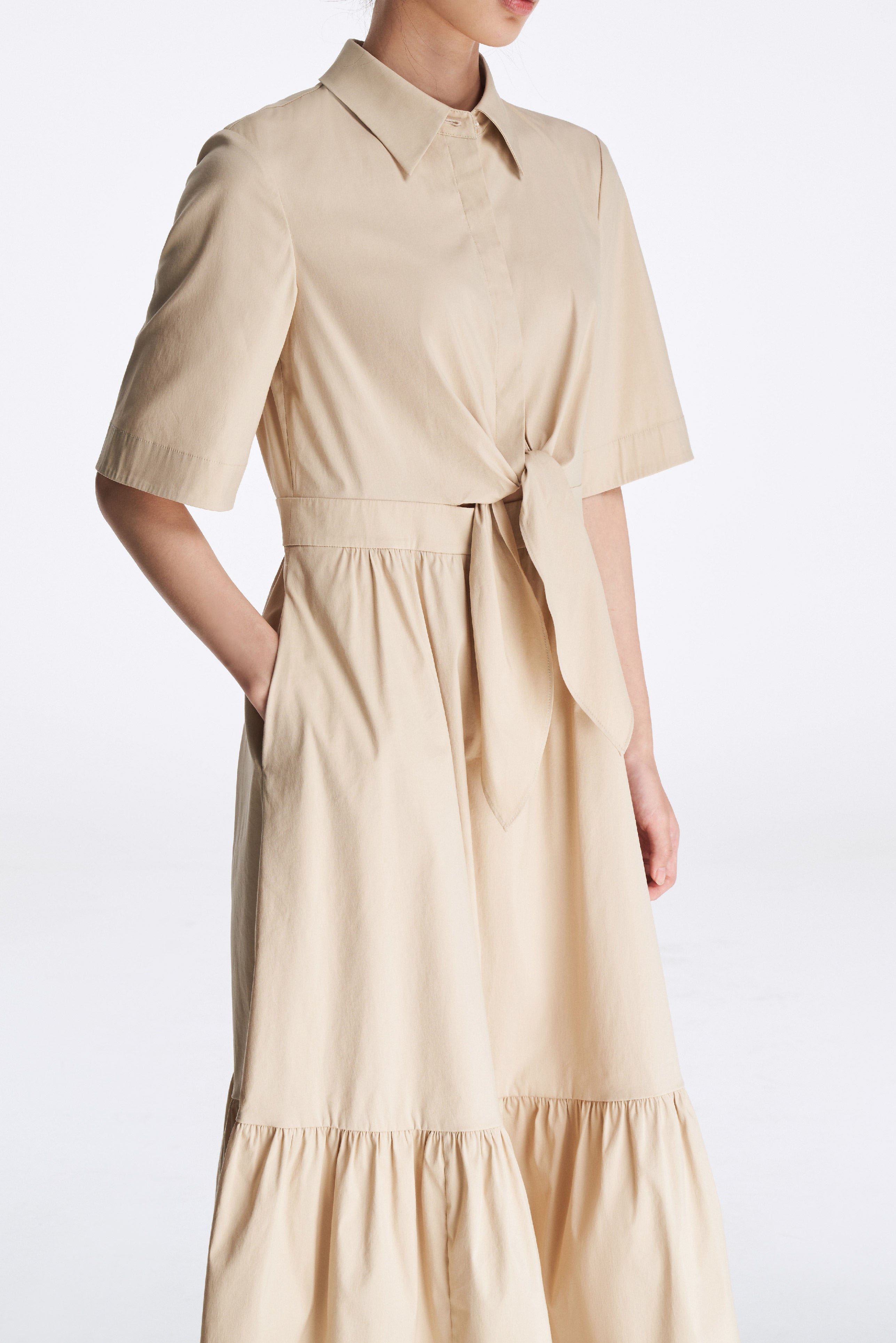 Laurèl Self-belt Dress