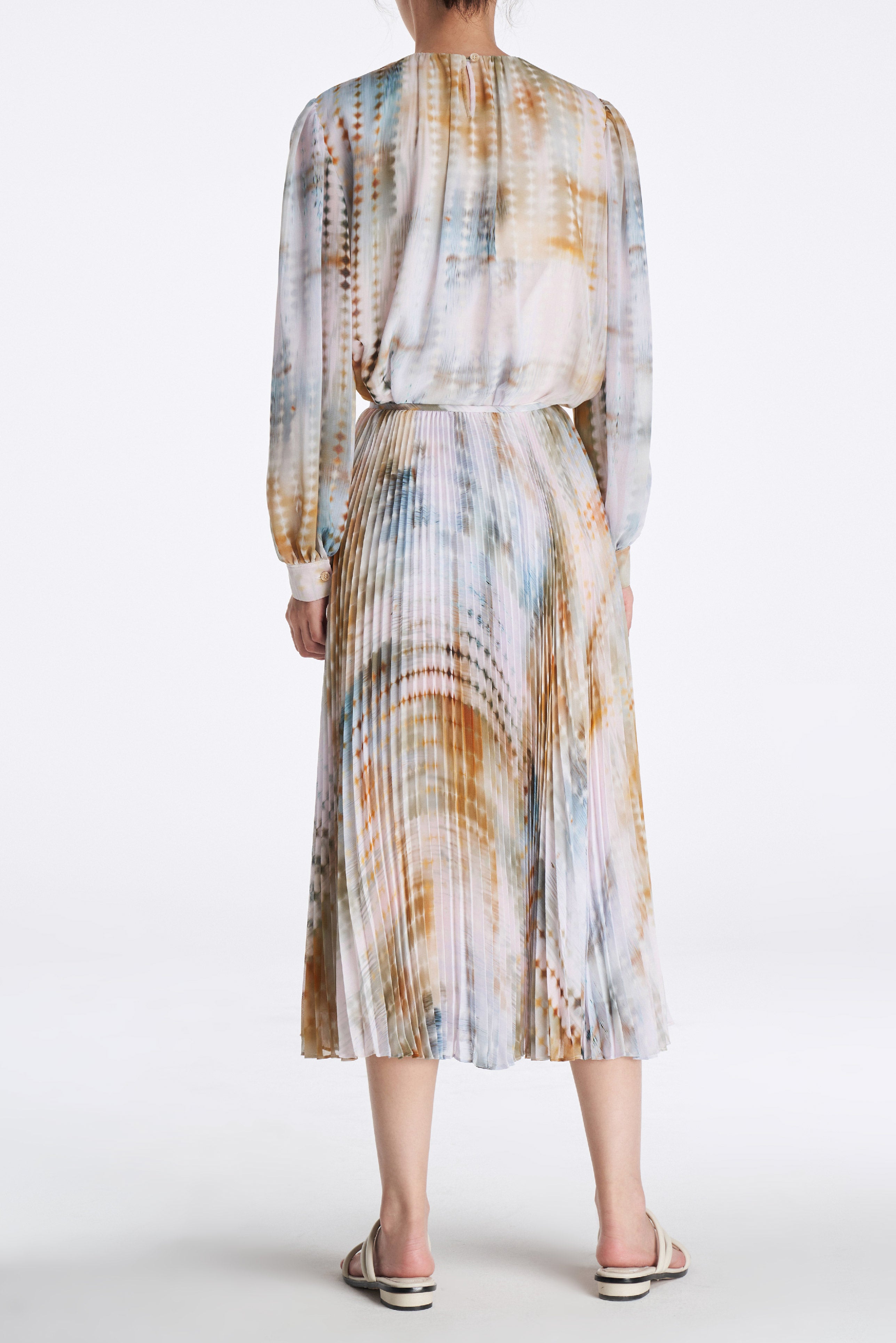 Laurèl Luminous Gradient Print Blouse