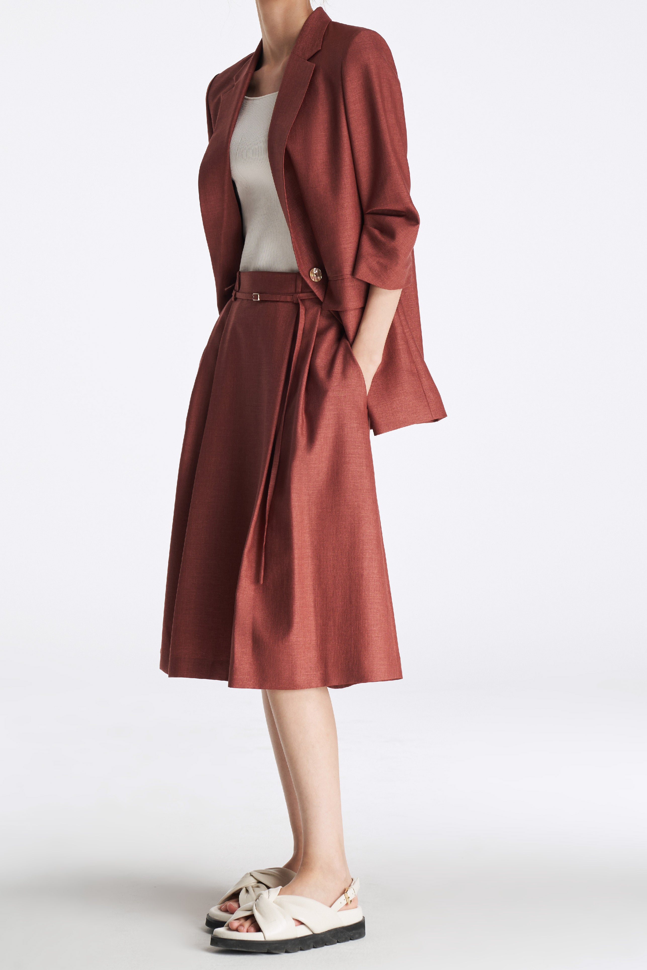 Laurèl Three-quarter Sleeve Blazer