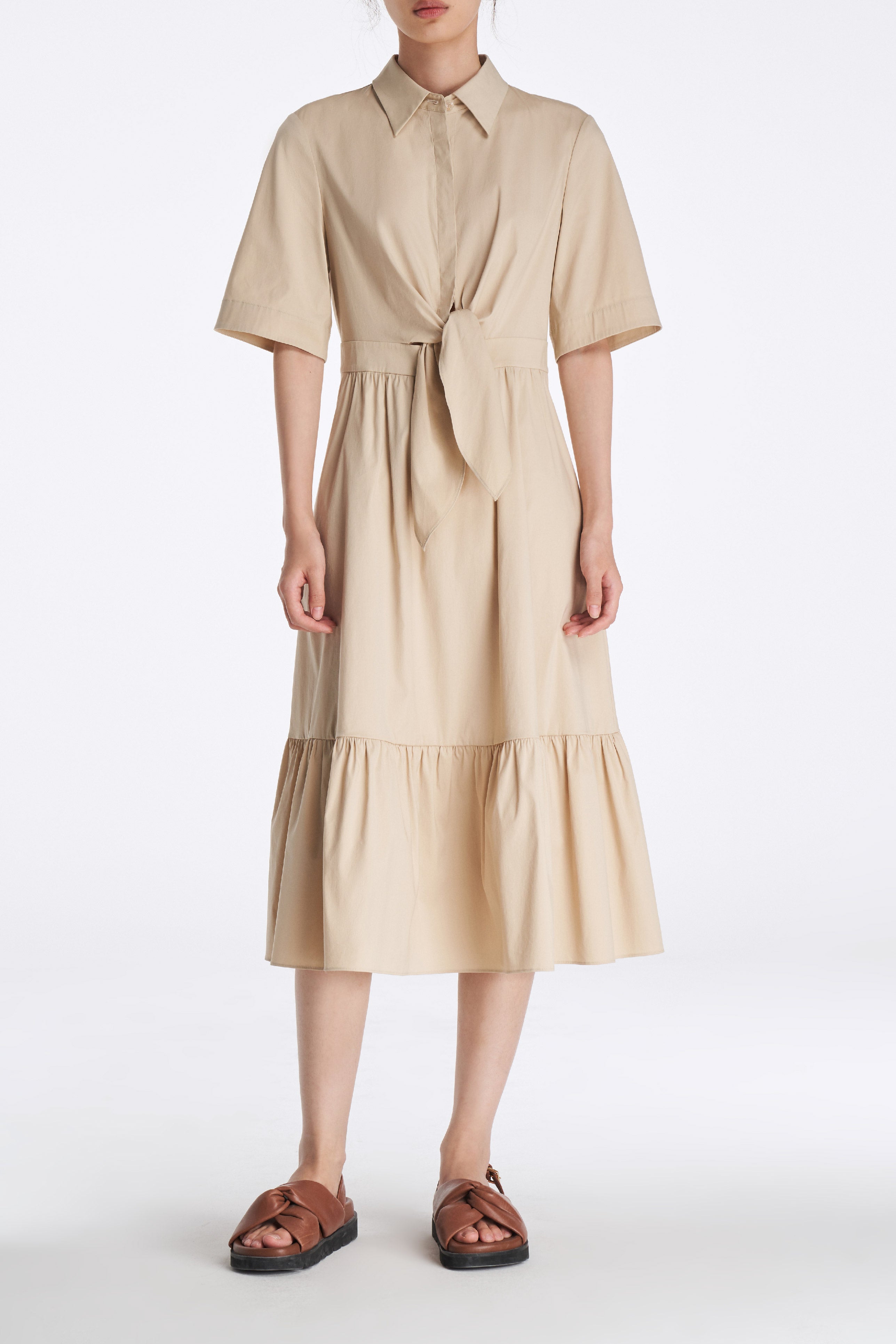 Laurèl Self-belt Dress
