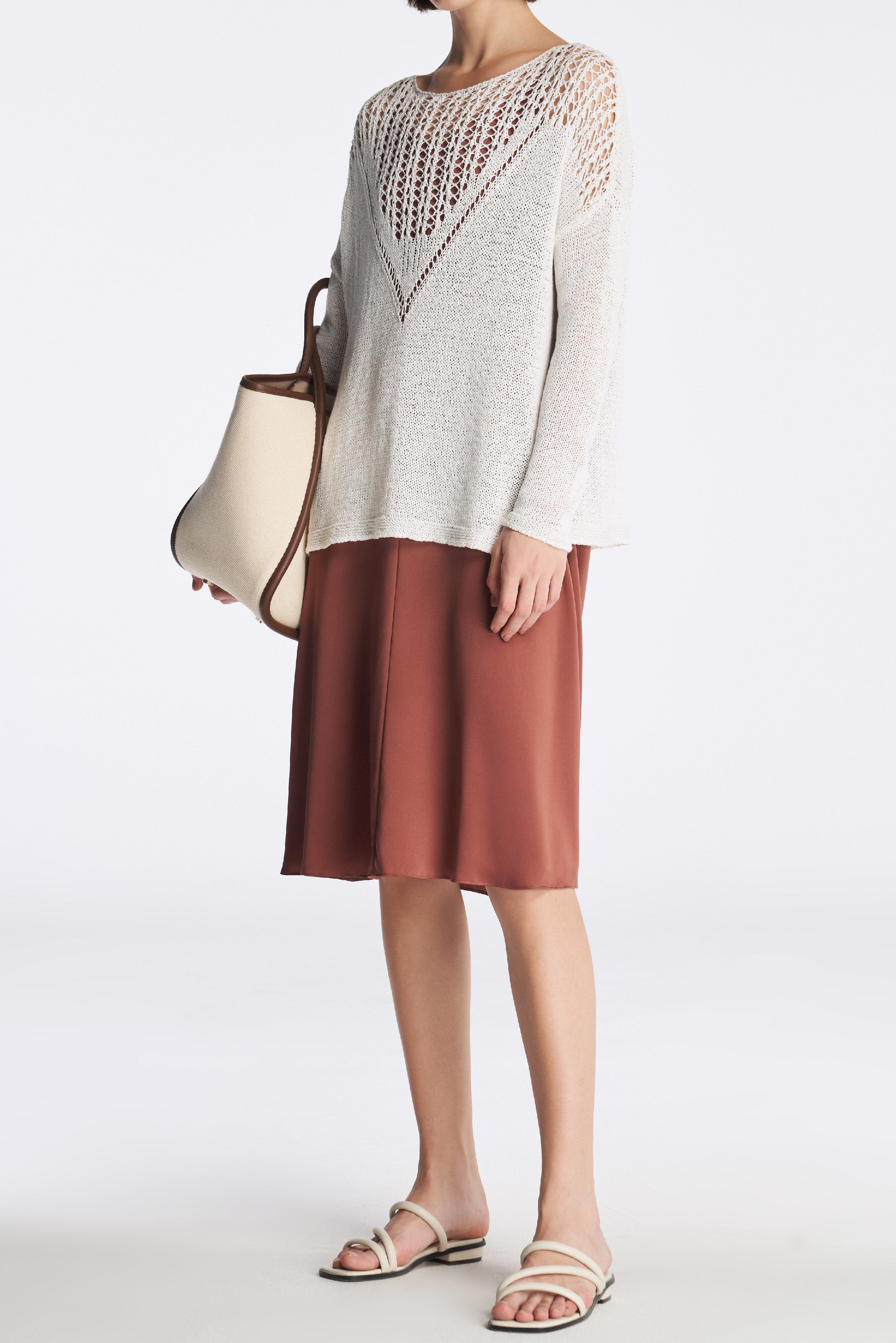 Laurèl Crochet  Knit Sweater