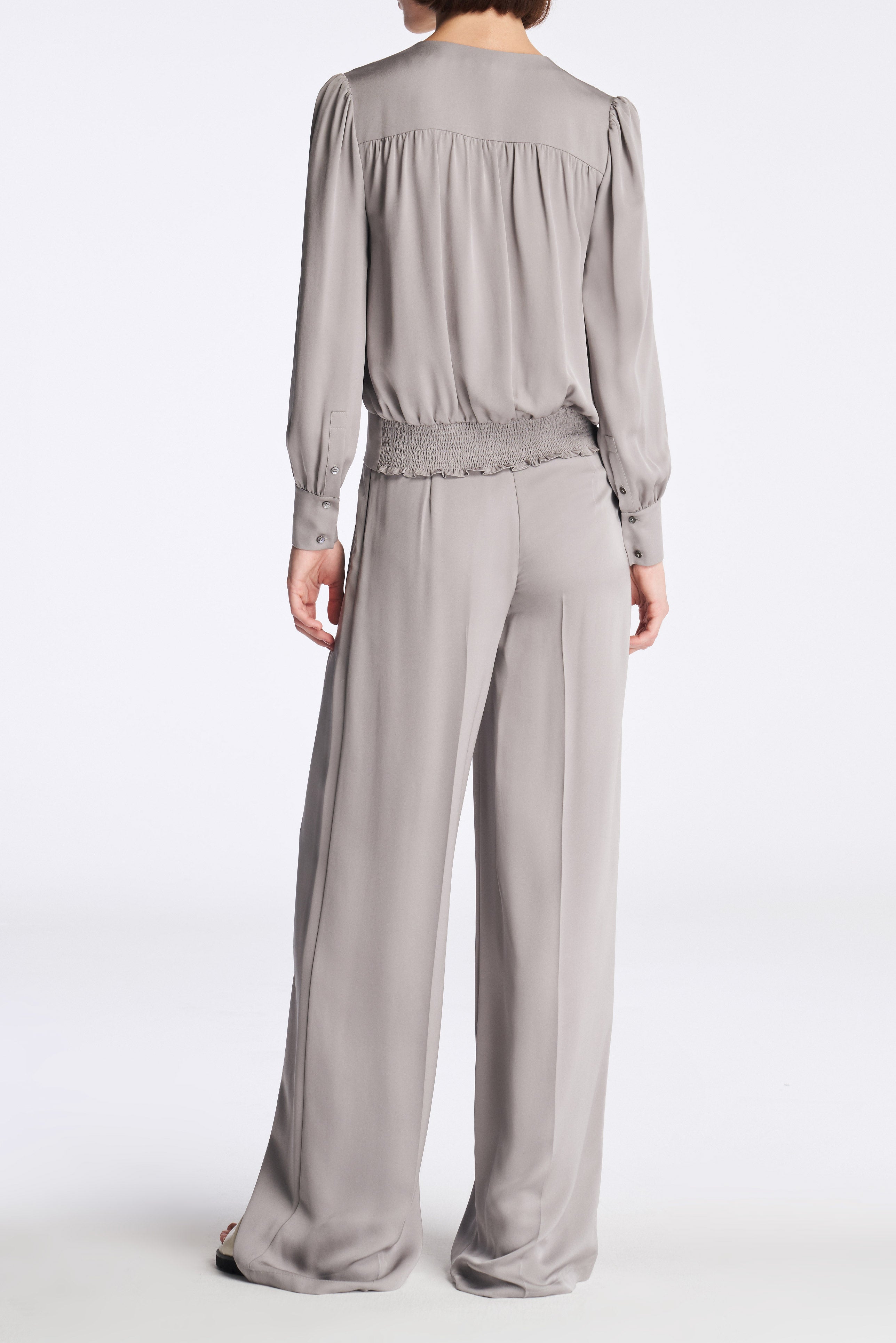 Laurèl Wide-Leg Silk Pants