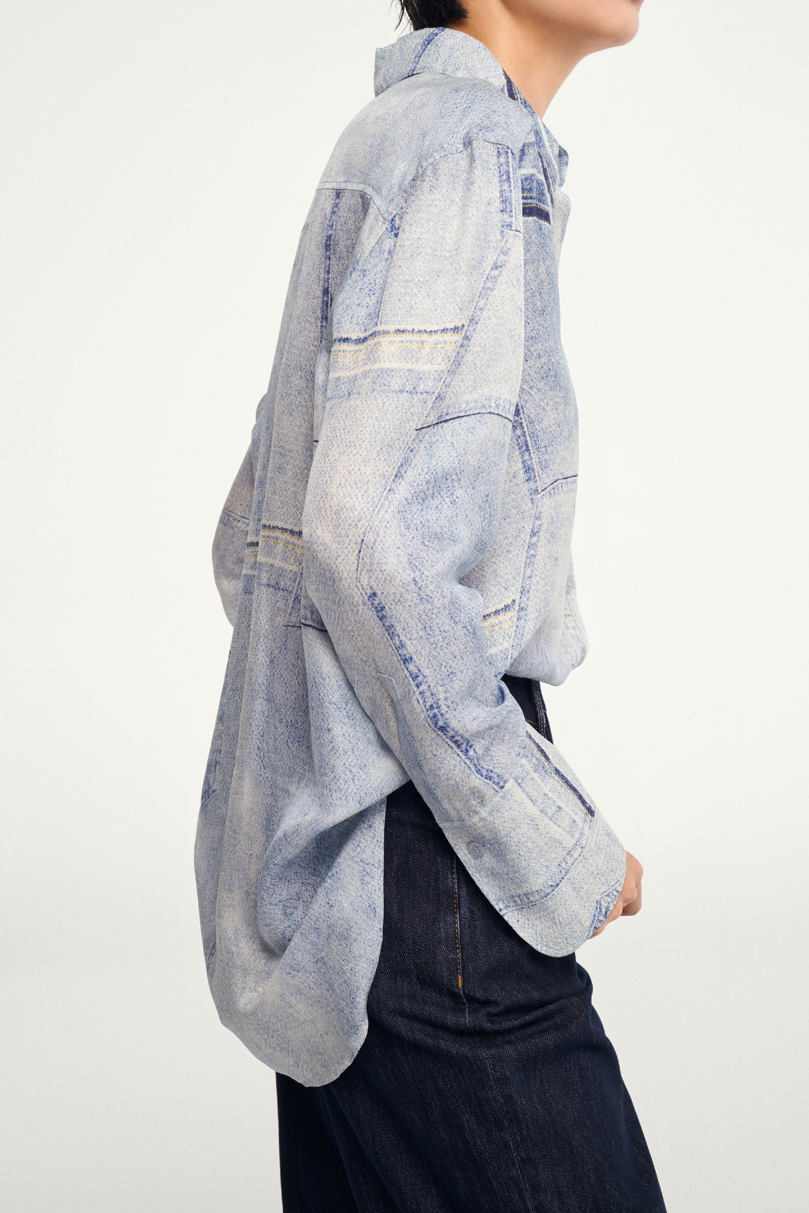 Laurèl Viscose Silk Blend Printed Shirt