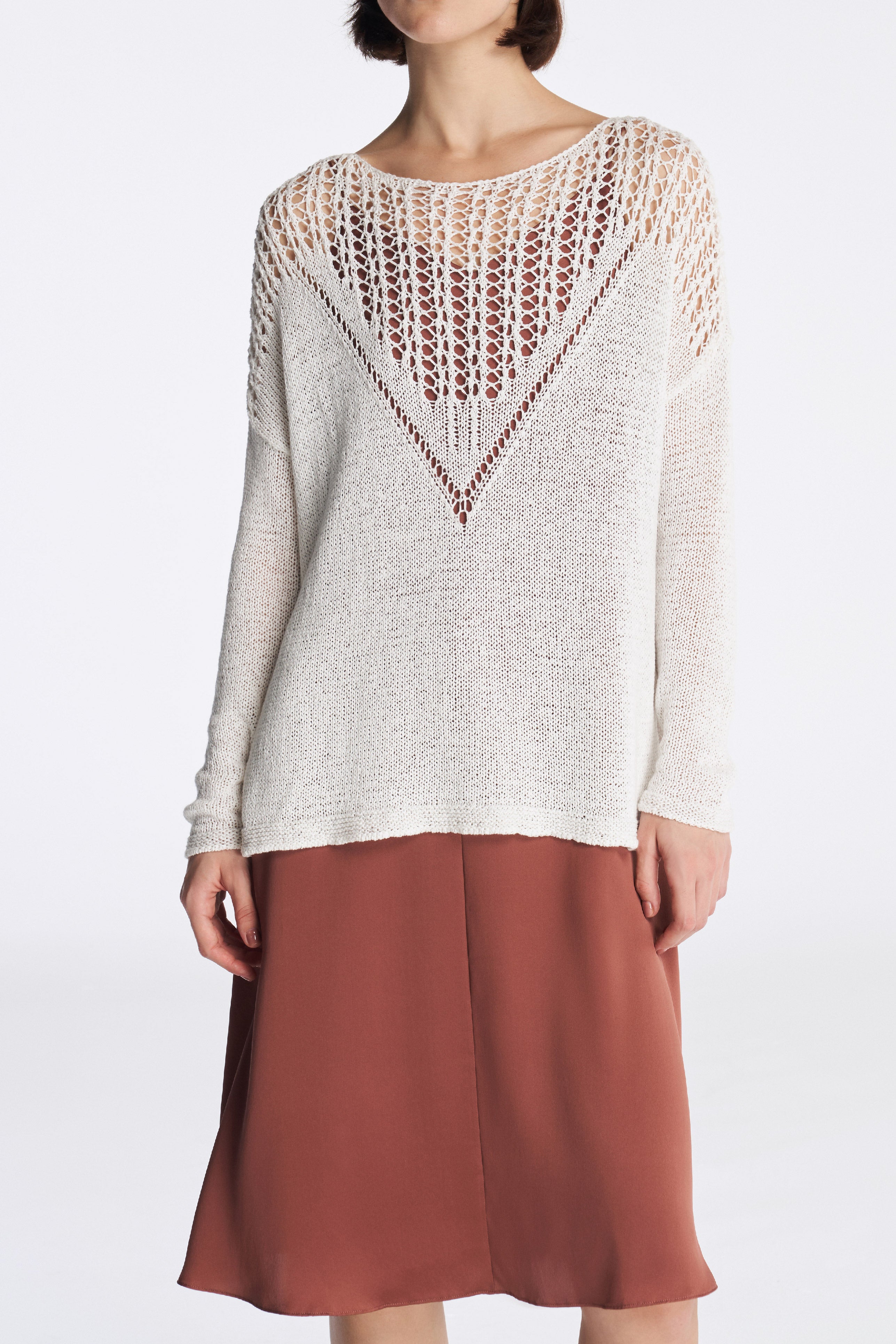Laurèl Crochet  Knit Sweater