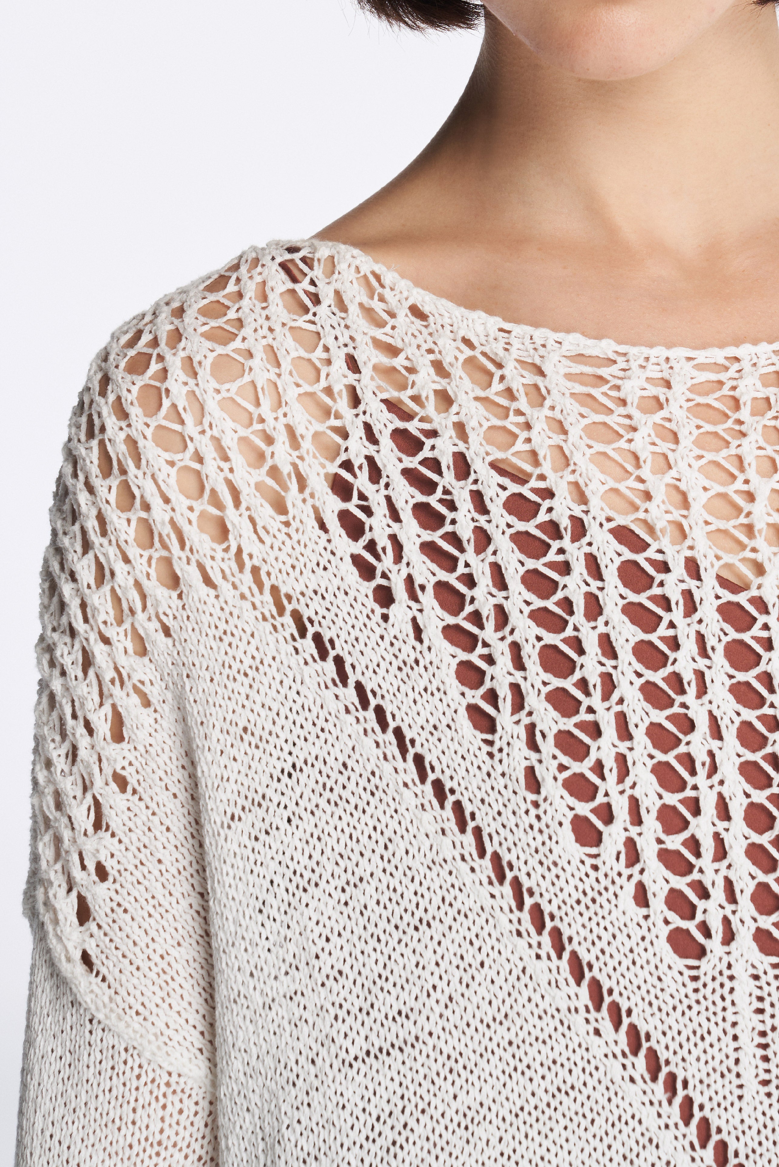 Laurèl Crochet  Knit Sweater