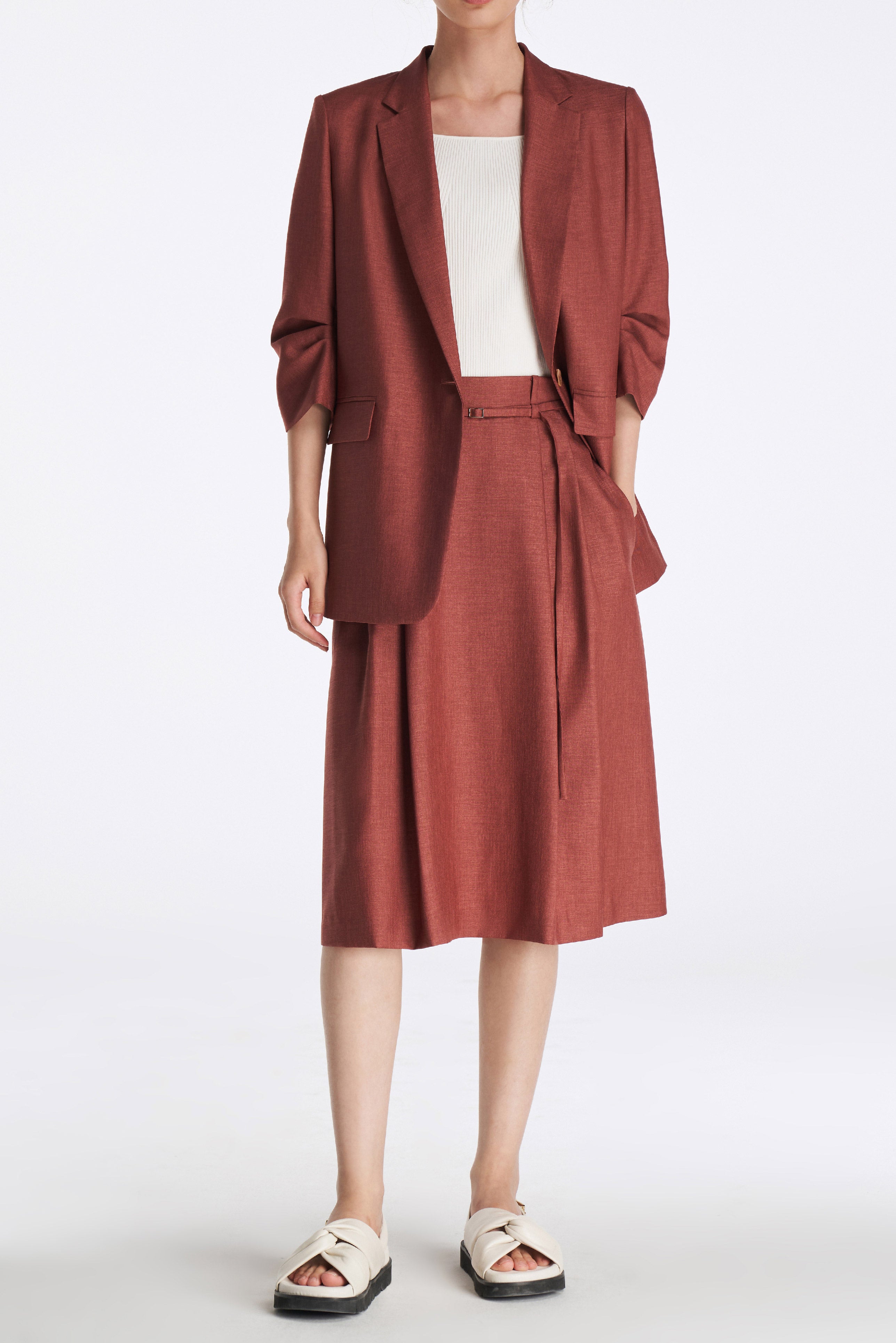 Laurèl Three-quarter Sleeve Blazer